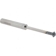 Accupro - 1/4° 1/4" Cut Diam, 1/8" Cut Width, 1/4" Shank, Solid Carbide Double-Angle Cutter - Industrial Tool & Supply