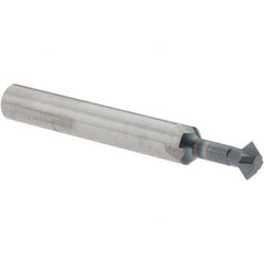 Accupro - 1/4° 1/4" Cut Diam, 1/8" Cut Width, 1/4" Shank, Solid Carbide Double-Angle Cutter - Industrial Tool & Supply