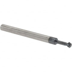 Accupro - 1/8° 1/8" Cut Diam, 0.062" Cut Width, 1/8" Shank, Solid Carbide Double-Angle Cutter - Industrial Tool & Supply