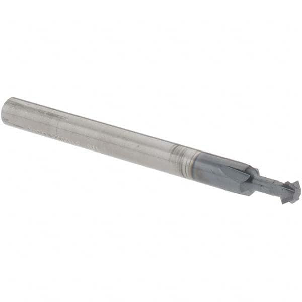 Accupro - 1/8° 1/8" Cut Diam, 0.062" Cut Width, 1/8" Shank, Solid Carbide Double-Angle Cutter - Industrial Tool & Supply