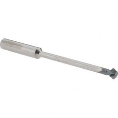 Accupro - 1/4° 1/4" Cut Diam, 1/8" Cut Width, 1/4" Shank, Solid Carbide Double-Angle Cutter - Industrial Tool & Supply