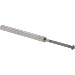 Accupro - 1/8° 1/8" Cut Diam, 0.062" Cut Width, 1/8" Shank, Solid Carbide Double-Angle Cutter - Industrial Tool & Supply