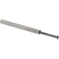 Accupro - 1/8° 1/8" Cut Diam, 0.036" Cut Width, 1/8" Shank, Solid Carbide Double-Angle Cutter - Industrial Tool & Supply