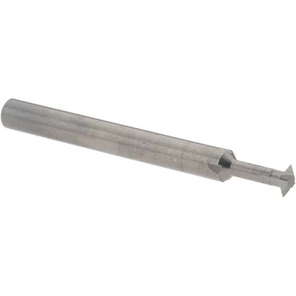 Accupro - 3/16° 3/16" Cut Diam, 0.055" Cut Width, 3/16" Shank, Solid Carbide Double-Angle Cutter - Industrial Tool & Supply