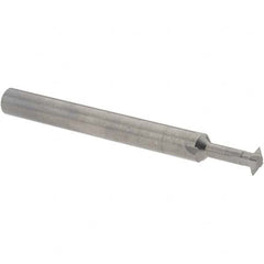 Accupro - 3/16° 3/16" Cut Diam, 0.055" Cut Width, 3/16" Shank, Solid Carbide Double-Angle Cutter - Industrial Tool & Supply