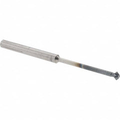 Accupro - 1/8° 1/8" Cut Diam, 0.062" Cut Width, 1/8" Shank, Solid Carbide Double-Angle Cutter - Industrial Tool & Supply