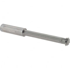 Accupro - 3/8° 3/8" Cut Diam, 1/8" Cut Width, 3/8" Shank, Solid Carbide Double-Angle Cutter - Industrial Tool & Supply