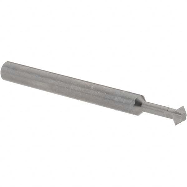Accupro - 3/16° 3/16" Cut Diam, 0.093" Cut Width, 3/16" Shank, Solid Carbide Double-Angle Cutter - Industrial Tool & Supply