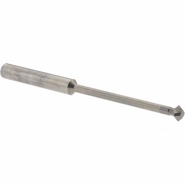 Accupro - 3/16° 3/16" Cut Diam, 0.093" Cut Width, 3/16" Shank, Solid Carbide Double-Angle Cutter - Industrial Tool & Supply