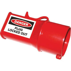 NMC - Plastic Socket Lockout - 380/415 Volt, 1 Padlock, 1 Circuit, English - Industrial Tool & Supply