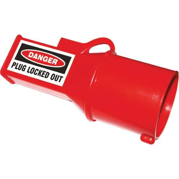 NMC - Plastic Socket Lockout - 500 Volt, 1 Padlock, 1 Circuit, English - Industrial Tool & Supply