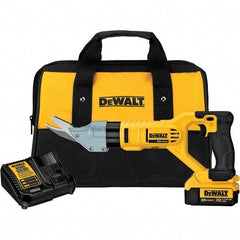 DeWALT - 2,500 SPM, 20 Volt, Pistol Grip Handle, Handheld Cordless Shear - 5/8" Cutting Capacity - Industrial Tool & Supply
