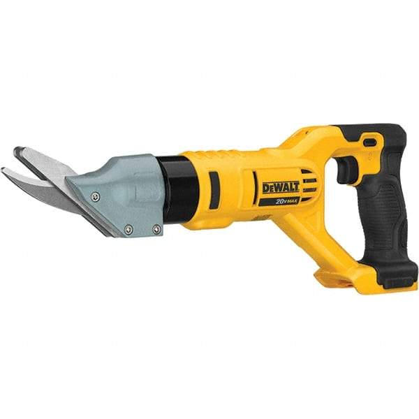 DeWALT - 2,500 SPM, 20 Volt, Pistol Grip Handle, Handheld Cordless Shear - 5/8" Cutting Capacity - Industrial Tool & Supply