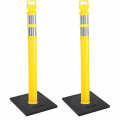 PRO-SAFE - Traffic Barrels, Delineators & Posts Type: Delineator Post Material: Polyethylene - Industrial Tool & Supply