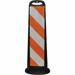 PRO-SAFE - Traffic Barrels, Delineators & Posts Type: Vertical Panel Material: Polyethylene - Industrial Tool & Supply