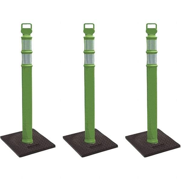 PRO-SAFE - Traffic Barrels, Delineators & Posts Type: Delineator Post Material: Polyethylene - Industrial Tool & Supply