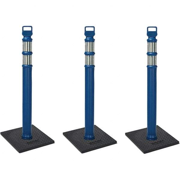 PRO-SAFE - Traffic Barrels, Delineators & Posts Type: Delineator Post Material: Polyethylene - Industrial Tool & Supply