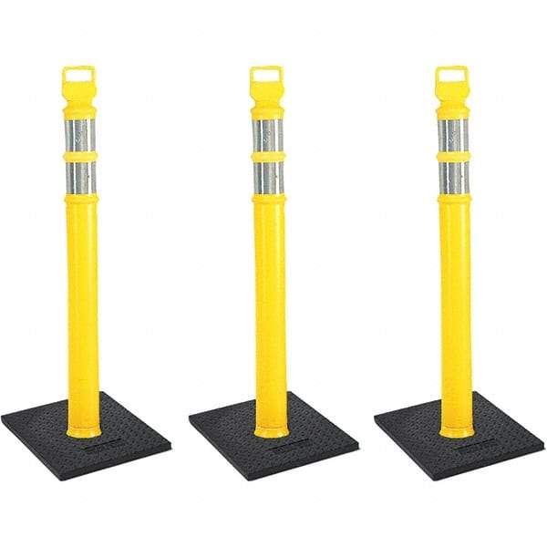 PRO-SAFE - Traffic Barrels, Delineators & Posts Type: Delineator Post Material: Polyethylene - Industrial Tool & Supply