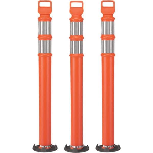 PRO-SAFE - Traffic Barrels, Delineators & Posts Type: Delineator Post Material: Polyethylene - Industrial Tool & Supply