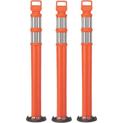 PRO-SAFE - Traffic Barrels, Delineators & Posts Type: Delineator Post Material: Polyethylene - Industrial Tool & Supply