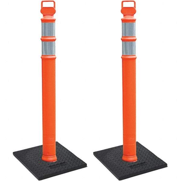 PRO-SAFE - Traffic Barrels, Delineators & Posts Type: Delineator Post Material: Polyethylene - Industrial Tool & Supply