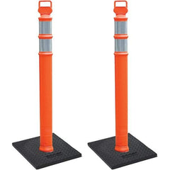 PRO-SAFE - Traffic Barrels, Delineators & Posts Type: Delineator Post Material: Polyethylene - Industrial Tool & Supply