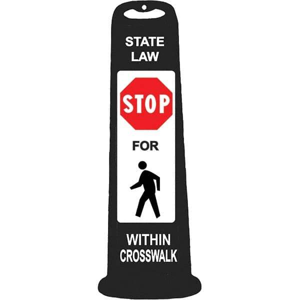 PRO-SAFE - Traffic Barrels, Delineators & Posts Type: Vertical Panel Material: Polyethylene - Industrial Tool & Supply