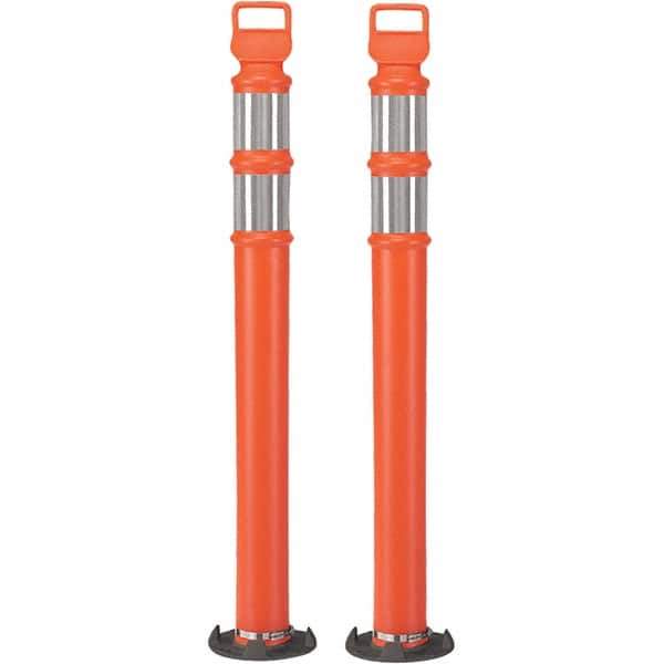 PRO-SAFE - Traffic Barrels, Delineators & Posts Type: Delineator Post Material: Polyethylene - Industrial Tool & Supply