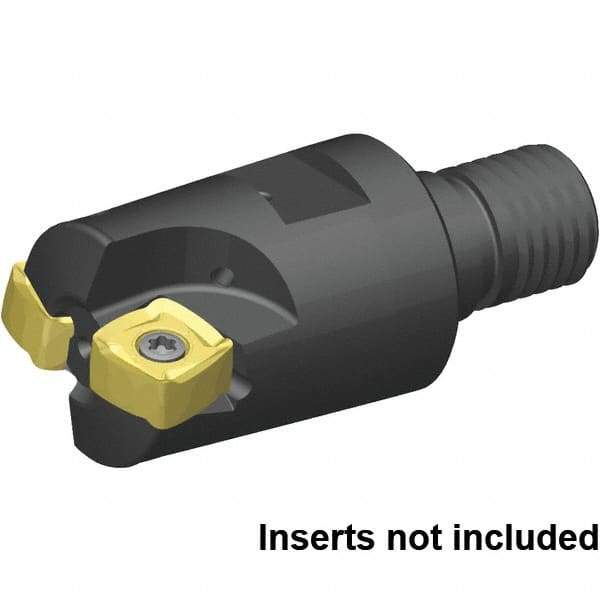 Kennametal - 38.1mm Cut Diam, 2.5mm Max Depth, M16 29mm Shank Diam, Modular Connection Indexable High-Feed End Mill - Screw Holding Method, XO..1205.. Insert, 7793VXO Toolholder, Through Coolant - Industrial Tool & Supply