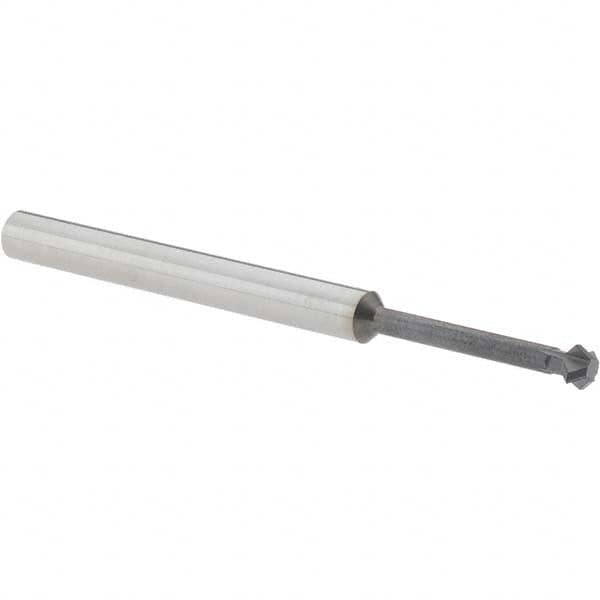 Accupro - 3/16° 3/16" Cut Diam, 0.093" Cut Width, 3/16" Shank, Solid Carbide Double-Angle Cutter - Industrial Tool & Supply