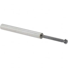 Accupro - 3/16° 3/16" Cut Diam, 0.093" Cut Width, 3/16" Shank, Solid Carbide Double-Angle Cutter - Industrial Tool & Supply