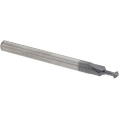 Accupro - 3/32° 3/32" Cut Diam, 0.047" Cut Width, 1/8" Shank, Solid Carbide Double-Angle Cutter - Industrial Tool & Supply