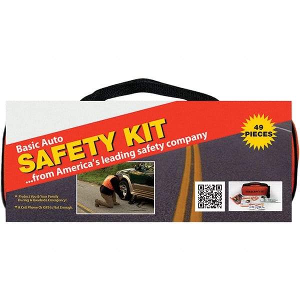 PRO-SAFE - Highway Safety Kits Type: Emergency Roadside Kit Number of Pieces: 49 - Industrial Tool & Supply