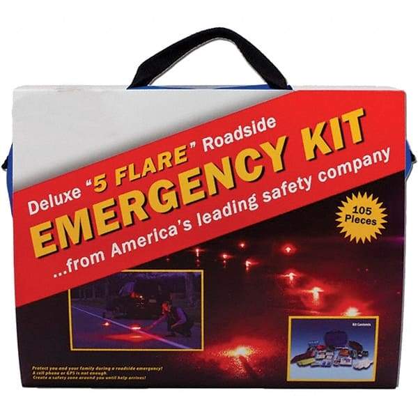 PRO-SAFE - Highway Safety Kits Type: Emergency Roadside Kit Number of Pieces: 105 - Industrial Tool & Supply
