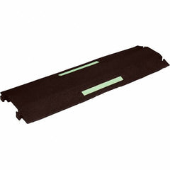 PRO-SAFE - 36" Long x 10-1/2" Wide x 1-1/2" High, Polyurethane Ramp Cable Guard - 8,850 Lb Load Limit - Industrial Tool & Supply