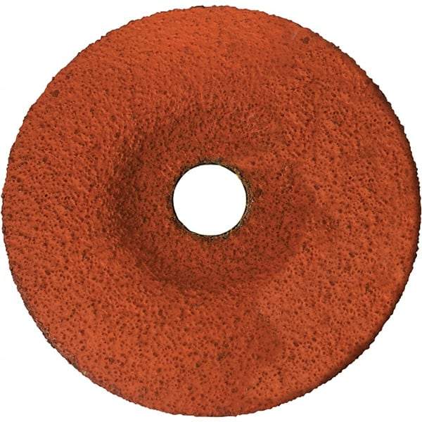 BULLARD - 36 Grit, 5" Wheel Diam, 1/8" Wheel Thickness, 7/8" Arbor Hole, Type 29 Depressed Center Wheel - Coarse/Extra Coarse Grade, Ceramic, 12,200 Max RPM, Compatible with Angle Grinder - Industrial Tool & Supply