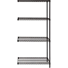 Quantum Storage - 36" Wide, 74 High, Open Shelving Accessory/Component - Use with #1630 Built-In Combination Lock - Industrial Tool & Supply