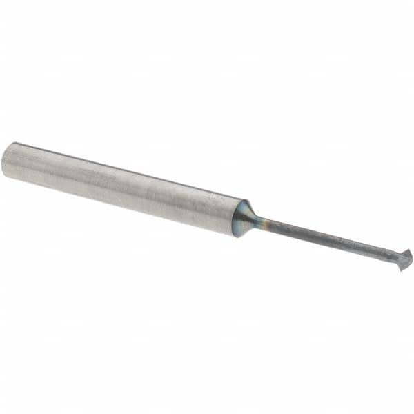 Accupro - 5/64° 5/64" Cut Diam, 0.039" Cut Width, 1/8" Shank, Solid Carbide Double-Angle Cutter - Industrial Tool & Supply