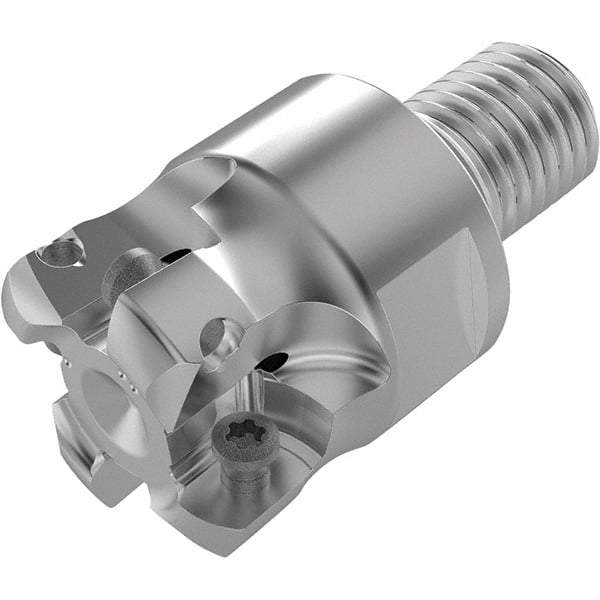 Seco - 22.1mm Cut Diam, 1.9mm Max Depth, M16 16mm Shank Diam, Modular Connection Indexable High-Feed End Mill - Screw Holding Method, LPKT09 Insert, R217.21 Toolholder, Through Coolant - Industrial Tool & Supply
