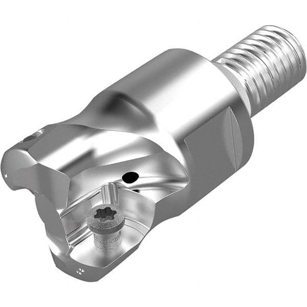 Seco - 12.4mm Cut Diam, 1.8mm Max Depth, M20 20mm Shank Diam, Modular Connection Indexable High-Feed End Mill - Screw Holding Method, LPKT09 Insert, R217.21 Toolholder, Through Coolant - Industrial Tool & Supply