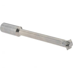 Accupro - 1/2° 1/2" Cut Diam, 0.187" Cut Width, 1/2" Shank, Solid Carbide Double-Angle Cutter - Industrial Tool & Supply