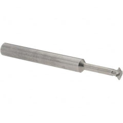 Accupro - 1/4° 1/4" Cut Diam, 0.072" Cut Width, 1/4" Shank, Solid Carbide Double-Angle Cutter - Industrial Tool & Supply
