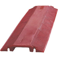 PRO-SAFE - 36" Long x 10-1/2" Wide x 1-1/2" High, Polyurethane Ramp Cable Guard - Industrial Tool & Supply