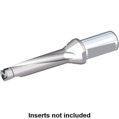 Kennametal - 58mm Max Drill Depth, 4xD, 14.5mm Diam, Indexable Insert Drill - 2 Inserts, 20mm Shank Diam, Whistle Notch Shank - Industrial Tool & Supply