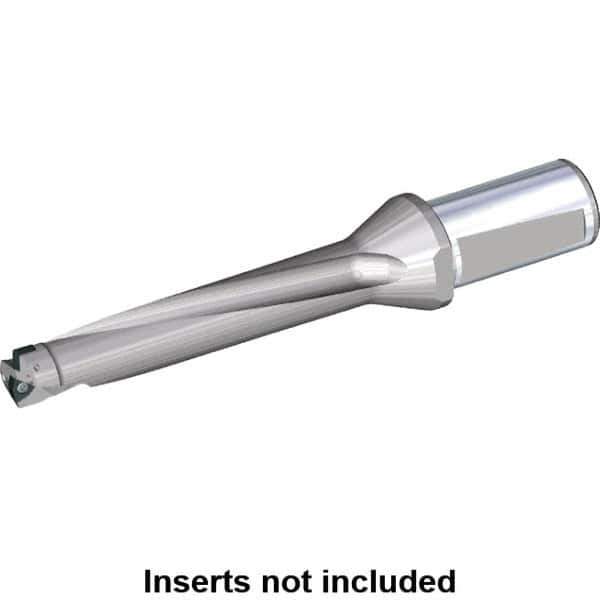 Kennametal - 87.5mm Max Drill Depth, 5xD, 17.5mm Diam, Indexable Insert Drill - 2 Inserts, 25mm Shank Diam, Whistle Notch Shank - Industrial Tool & Supply