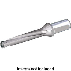 Kennametal - 87.5mm Max Drill Depth, 5xD, 17.5mm Diam, Indexable Insert Drill - 2 Inserts, 25mm Shank Diam, Whistle Notch Shank - Industrial Tool & Supply