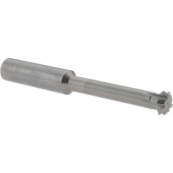 Accupro - 1/2° 1/2" Cut Diam, 0.187" Cut Width, 1/2" Shank, Solid Carbide Double-Angle Cutter - Industrial Tool & Supply