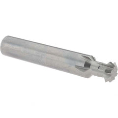 Accupro - 1/2° 1/2" Cut Diam, 0.187" Cut Width, 1/2" Shank, Solid Carbide Double-Angle Cutter - Industrial Tool & Supply