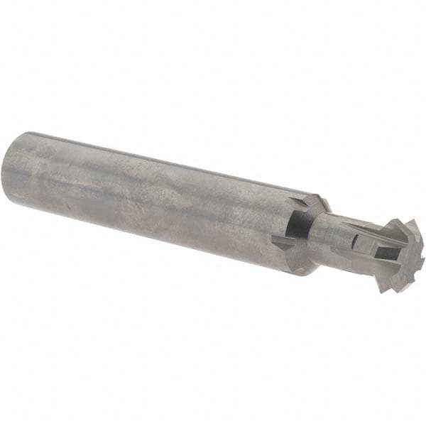 Accupro - 1/2° 1/2" Cut Diam, 0.187" Cut Width, 1/2" Shank, Solid Carbide Double-Angle Cutter - Industrial Tool & Supply
