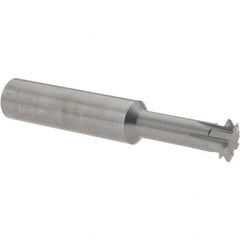 Accupro - 1/2° 1/2" Cut Diam, 0.109" Cut Width, 1/2" Shank, Solid Carbide Double-Angle Cutter - Industrial Tool & Supply